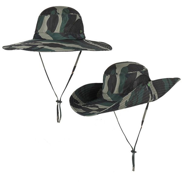 men outdoor forest sun hat camouflage big eaves rain-proof fast-drying male fisherman hat jungle uv protection hiking cap ladies, Blue;gray
men outdoor forest sun hat camouflage big eaves rain-proof fast-drying male fisherman hat jungle uv protection hiking cap ladies, Blue;gray