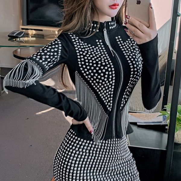 весна осень sexy rivet кисточкой пальто женская мода корейский одежда блестящая молния куртки ropa mujer хлопок 2020 new hot c03201, Black;brown
весна осень sexy rivet кисточкой пальто женская мода корейский одежда блестящая молния куртки ropa mujer хлопок 2020 new hot c03201, Black;brown