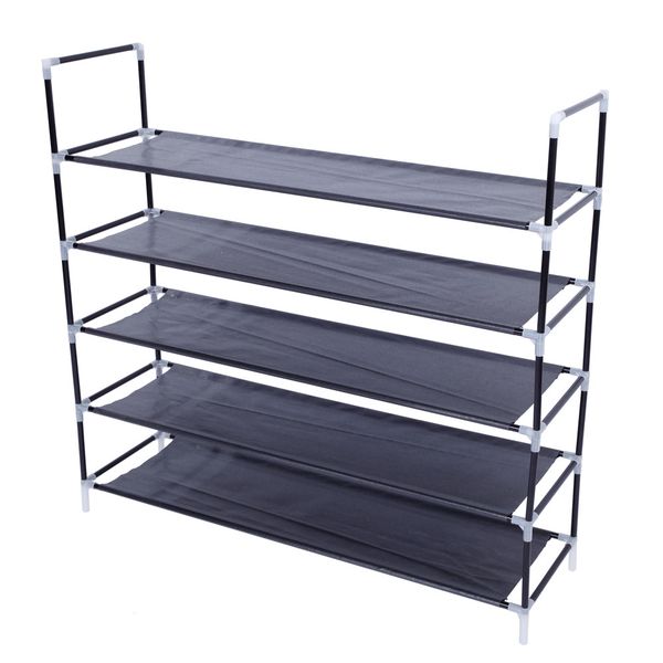 black portable easy to install home storage cabinet simple assembly 5 tiers non-woven fabric shoe rack with handle us stock
black portable easy to install home storage cabinet simple assembly 5 tiers non-woven fabric shoe rack with handle us stock