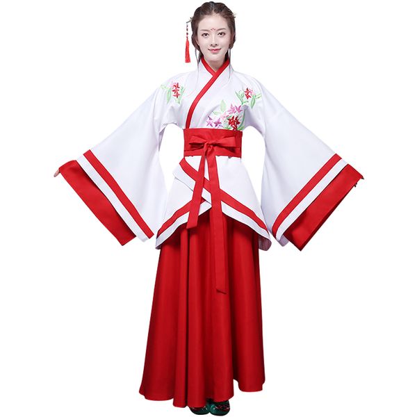 chinese traditional new year woman performance dance hanfu 4colors female party tang suit girls cheongsam dress retro costumes, Black;red
chinese traditional new year woman performance dance hanfu 4colors female party tang suit girls cheongsam dress retro costumes, Black;red