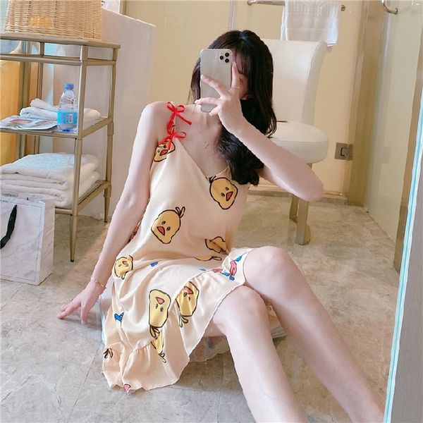 with chest pad) + eyeglasses korean style loose temperament pajamas home clothes skirt home clothes suspender skirt suspender, Blue;red
with chest pad) + eyeglasses korean style loose temperament pajamas home clothes skirt home clothes suspender skirt suspender, Blue;red