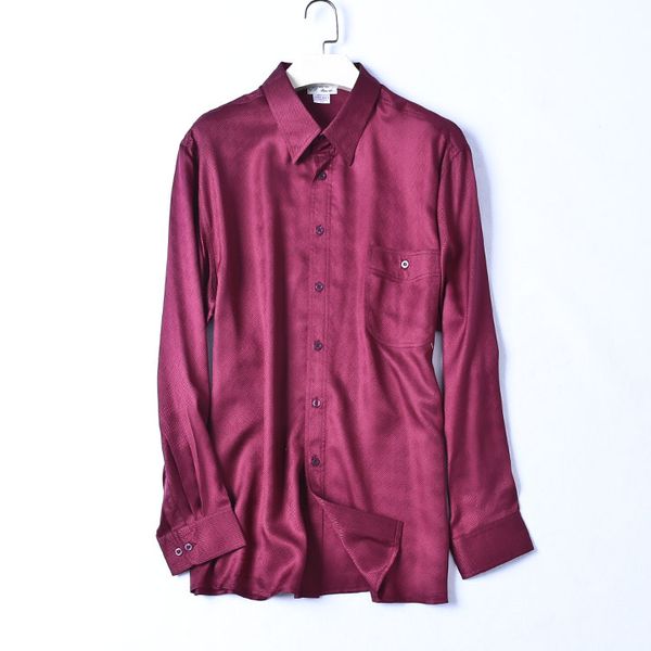 100% natural silk men's blouses wine red long sleeve real silk business shrits work office wear shirt casual shrits, White;black
100% natural silk men's blouses wine red long sleeve real silk business shrits work office wear shirt casual shrits, White;black