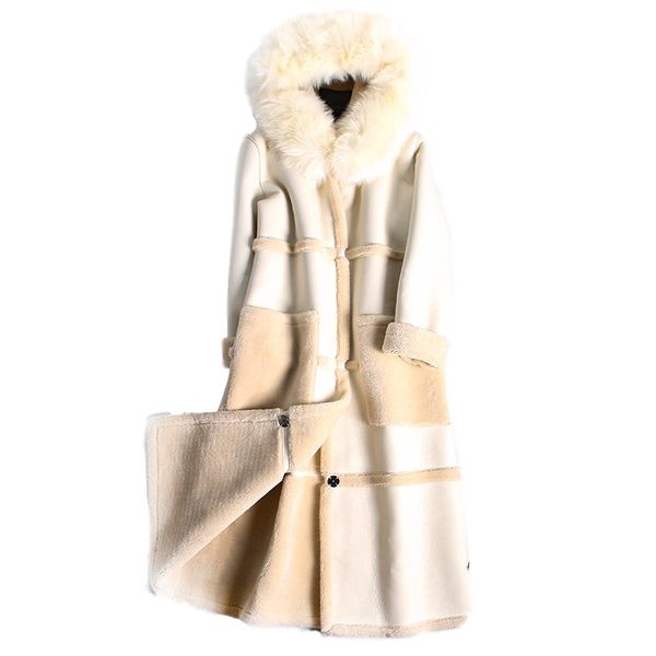 2020 fashion winter women pu leather coat big turn-down lambswool collar long jacket warm wool lining femal outerwear, Black
2020 fashion winter women pu leather coat big turn-down lambswool collar long jacket warm wool lining femal outerwear, Black