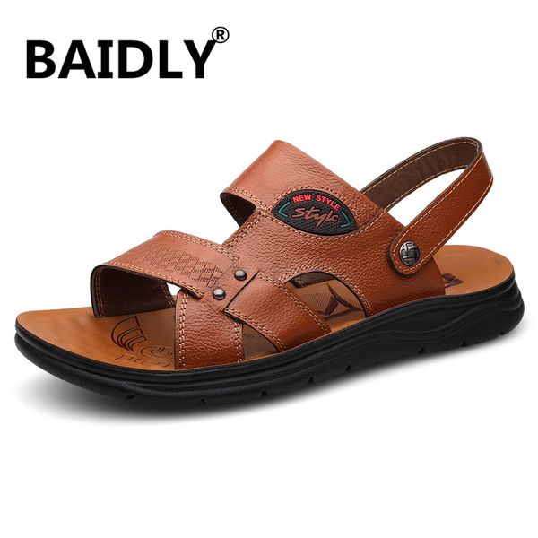 classic men's sandals summer soft sandals comfortable men shoes split leather soft outdoor men roman sneakers, Black
classic men's sandals summer soft sandals comfortable men shoes split leather soft outdoor men roman sneakers, Black