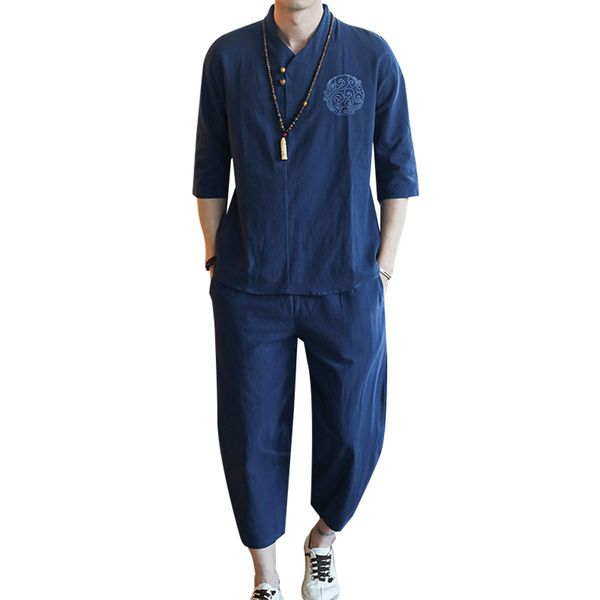 5xl summer 2pc set plus size men short sleeve blouse + cropped pants two piece suit streetwear linen set male tracksuit xxxxxl, Gray
5xl summer 2pc set plus size men short sleeve blouse + cropped pants two piece suit streetwear linen set male tracksuit xxxxxl, Gray