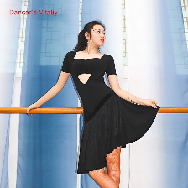 latin dance female elegant tassel dress practice clothing modern dancewear profession competition big swing skirt, Black;red
latin dance female elegant tassel dress practice clothing modern dancewear profession competition big swing skirt, Black;red
