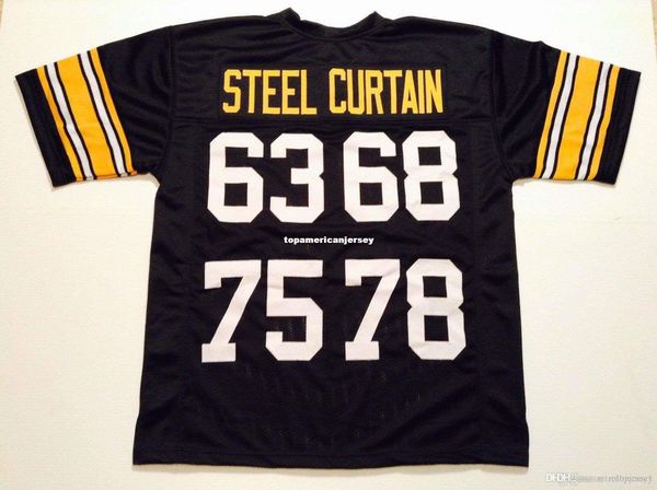 retro custom sewn stitched 63 68 75 78 steel curtain black mitchell & ness jersey s-5xl,6xl men's football jerseys running, Gray
retro custom sewn stitched 63 68 75 78 steel curtain black mitchell & ness jersey s-5xl,6xl men's football jerseys running, Gray