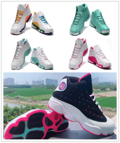 13 gs playground women basketball shoes trainer white black 13s aurora green pink jade ladies sport sneaker with box
13 gs playground women basketball shoes trainer white black 13s aurora green pink jade ladies sport sneaker with box