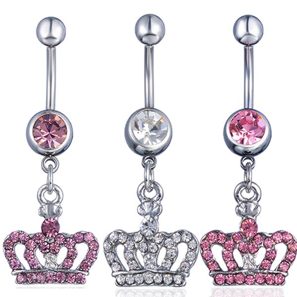 d0370 ( 3 colors ) crown style belly piercing body jewelry button ring ,navel ring belly bar(10pcs/lot) jfb-3343, Silver
d0370 ( 3 colors ) crown style belly piercing body jewelry button ring ,navel ring belly bar(10pcs/lot) jfb-3343, Silver