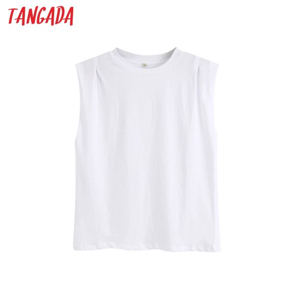 tangada женщины хлопок белый майка с коротким рукавом o шеи тройники дамы случайные майка улица износ верхней 6z54, White 
tangada женщины хлопок белый майка с коротким рукавом o шеи тройники дамы случайные майка улица износ верхней 6z54, White