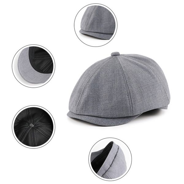 outdoor hats aolikes gentlemen retro cap casual flat hat female octagonal vintage painter art autumn winter spring men women beret, Black;white
outdoor hats aolikes gentlemen retro cap casual flat hat female octagonal vintage painter art autumn winter spring men women beret, Black;white
