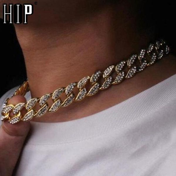 hip hop miami curb iced out cuban chain necklace 15mm gold silver paved rhinestones cz bling rapper necklaces for men jewelry t200113
hip hop miami curb iced out cuban chain necklace 15mm gold silver paved rhinestones cz bling rapper necklaces for men jewelry t200113