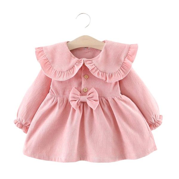 pudcoco spring autumn little girls sweet solid color long sleeve dress children lapel princess skirt toddlers breathable clothes, Red;yellow
pudcoco spring autumn little girls sweet solid color long sleeve dress children lapel princess skirt toddlers breathable clothes, Red;yellow