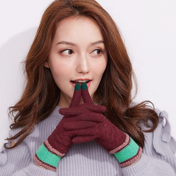 thick winter gloves women knitted full fingered gloves thicken plush lining mittens thermal touch screen, Blue;gray
thick winter gloves women knitted full fingered gloves thicken plush lining mittens thermal touch screen, Blue;gray