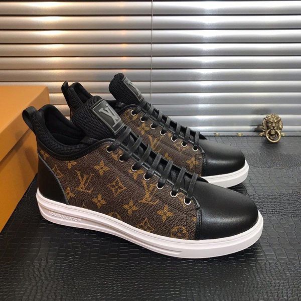 fashion luxury men casual shoes leather custom men lace-up sneakers breathable shoes men shoes high leather big size 03, Black
fashion luxury men casual shoes leather custom men lace-up sneakers breathable shoes men shoes high leather big size 03, Black