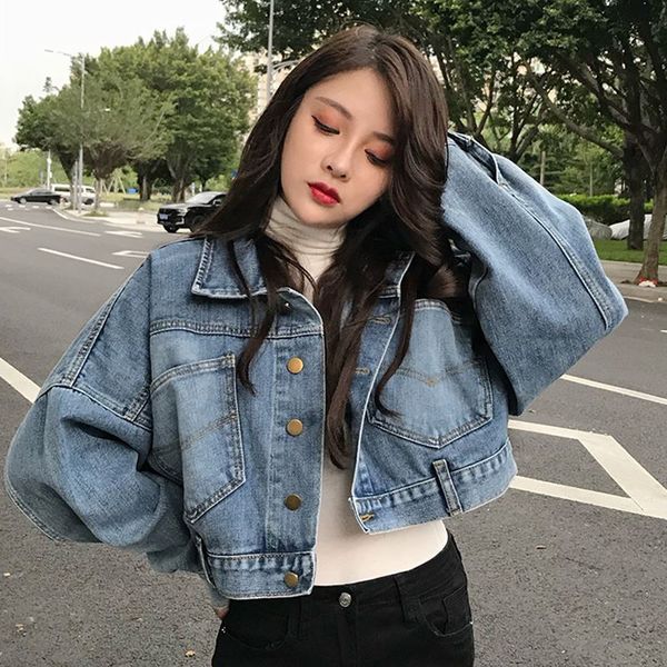 women's jackets 2021 chic fresh and sweet retro loose bat sleeve short denim jacket autumn korean version versatile bf, Black;brown
women's jackets 2021 chic fresh and sweet retro loose bat sleeve short denim jacket autumn korean version versatile bf, Black;brown