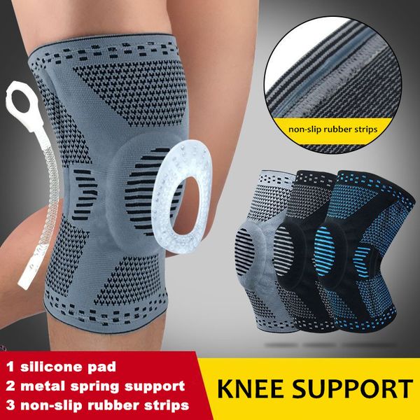 elbow & knee pads sports basketball pad silicone spring compression elastic support brace volleyball running patella l584, Black;gray
elbow & knee pads sports basketball pad silicone spring compression elastic support brace volleyball running patella l584, Black;gray