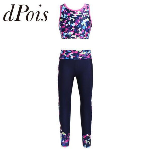 girls sportswear kids gymnastics dancewear outfit digital print sleeveless mesh tanks crop with leggings children sports set, Black;blue
girls sportswear kids gymnastics dancewear outfit digital print sleeveless mesh tanks crop with leggings children sports set, Black;blue