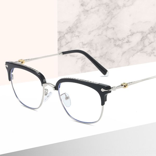 anti-blue men's metal frame female student optical glasses frame plain glasses 70043, Silver
anti-blue men's metal frame female student optical glasses frame plain glasses 70043, Silver