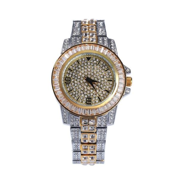 luxury mens watches fashion diamond full iced out watch hip hop rose gold silver stainless steel rhinestone watch, Slivery;brown
luxury mens watches fashion diamond full iced out watch hip hop rose gold silver stainless steel rhinestone watch, Slivery;brown