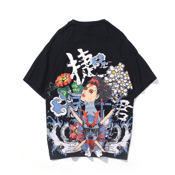 mens hip hop japanese style samurai flowers print t-shirts streetwear harajuku casual tees shirts fashion short sleeve, White;black
mens hip hop japanese style samurai flowers print t-shirts streetwear harajuku casual tees shirts fashion short sleeve, White;black
