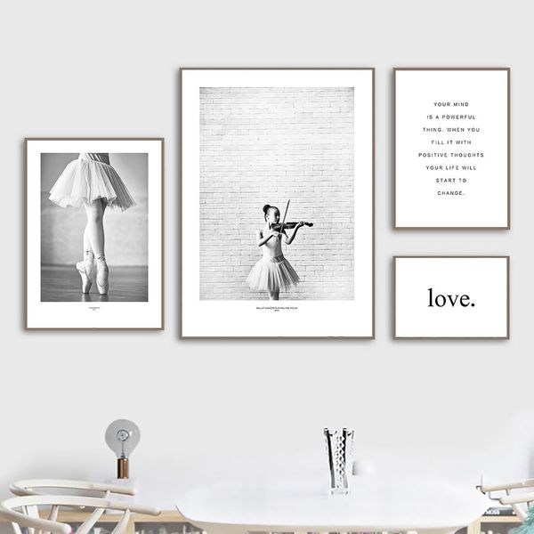 ballet canvas painting love quote posters and prints black and white scandinavian poster print wall art for living room unframed
ballet canvas painting love quote posters and prints black and white scandinavian poster print wall art for living room unframed