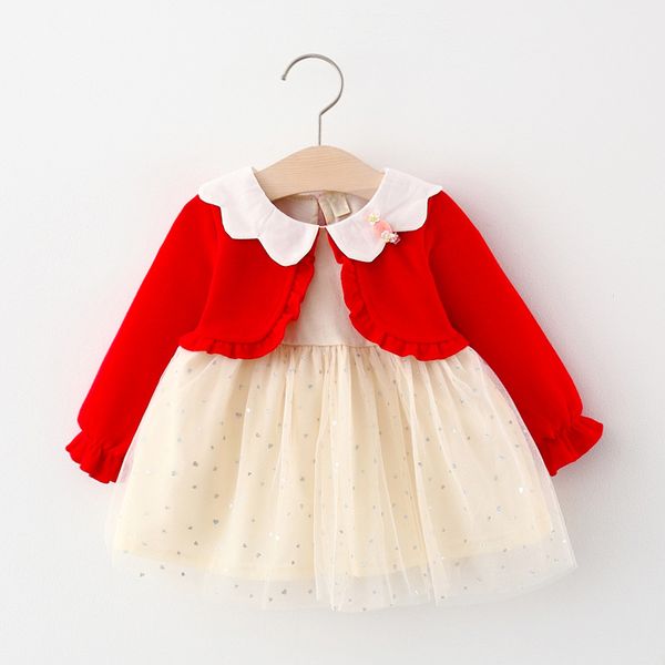 girls' autumn mesh princess dress fashion casual baby lapel lady bubble skirt fashion above knee, mini solid cotton full, Red;yellow
girls' autumn mesh princess dress fashion casual baby lapel lady bubble skirt fashion above knee, mini solid cotton full, Red;yellow