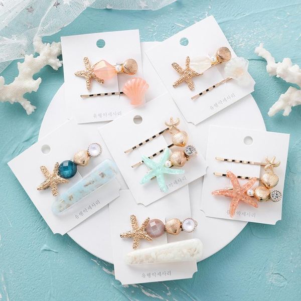 hair accessories korean style simple cute pins seashell starfish clips for girl children fashion wholesale
hair accessories korean style simple cute pins seashell starfish clips for girl children fashion wholesale