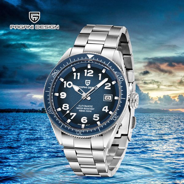 pagani design 2020 new luxury fashion sport men's mechanical watches brand automatic watch men steel waterproof wristwatch, Slivery;brown
pagani design 2020 new luxury fashion sport men's mechanical watches brand automatic watch men steel waterproof wristwatch, Slivery;brown