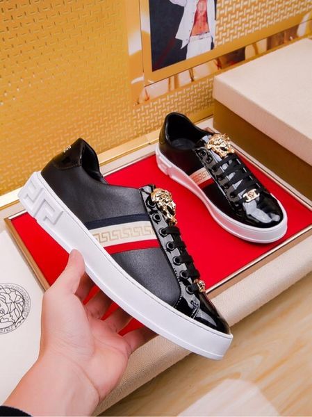 2020a limited edition medusa printed leather men's low-lace up casual shoes, high-end fashion outdoor sports shoes, size: 38-45, Black
2020a limited edition medusa printed leather men's low-lace up casual shoes, high-end fashion outdoor sports shoes, size: 38-45, Black