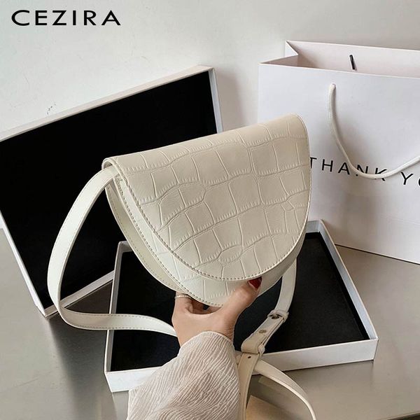 cezira solid color pu leather women shell bag simple crocodile pattern handbag female fashion crossbody saddle flap shoulder bag
cezira solid color pu leather women shell bag simple crocodile pattern handbag female fashion crossbody saddle flap shoulder bag
