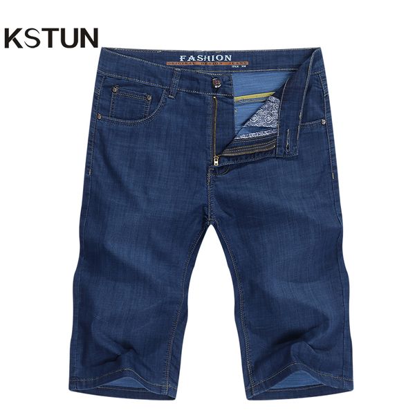 men's jeans kstun summer denim shorts men blue slim straight business casual knee length elastic brand man clothes
men's jeans kstun summer denim shorts men blue slim straight business casual knee length elastic brand man clothes