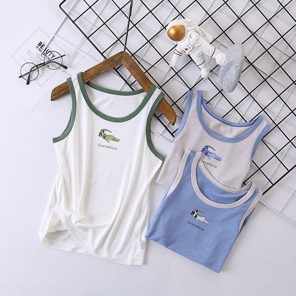 2020 new boys' bamboo vest children's t- baby medium children's t- shirt and large children thin all-match base shirt, Blue
2020 new boys' bamboo vest children's t- baby medium children's t- shirt and large children thin all-match base shirt, Blue