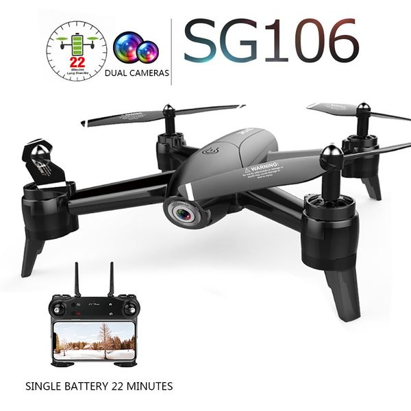 дрон sg106 wifi fpv rc drone 4k камеры оптического потока 1080p hd двойная камера aerial видео rc quadcopter самолетов quadrocopter игрушки
дрон sg106 wifi fpv rc drone 4k камеры оптического потока 1080p hd двойная камера aerial видео rc quadcopter самолетов quadrocopter игрушки