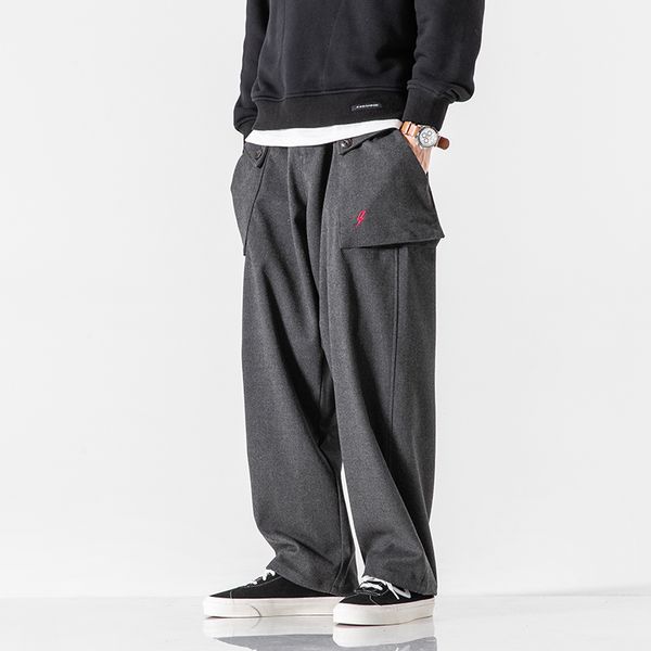 men autumn winter thick woolen loose casual wide leg pant male japan style streetwear hip hop harem pant black gray trousers
men autumn winter thick woolen loose casual wide leg pant male japan style streetwear hip hop harem pant black gray trousers