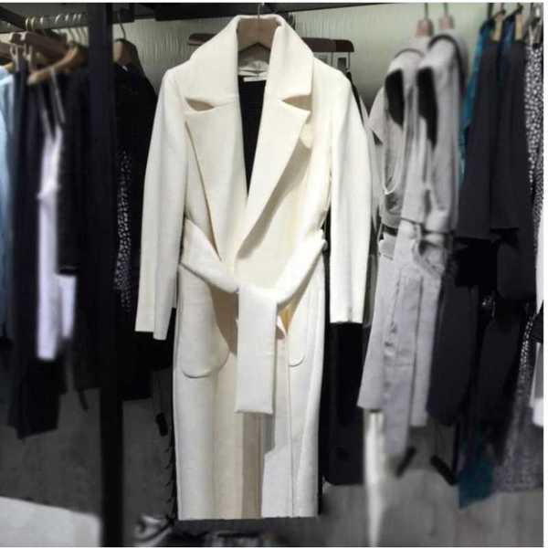 autumn winter long white woolen women overcoat fashion slim single button ladies outerwear plus size 2xl, Black
autumn winter long white woolen women overcoat fashion slim single button ladies outerwear plus size 2xl, Black