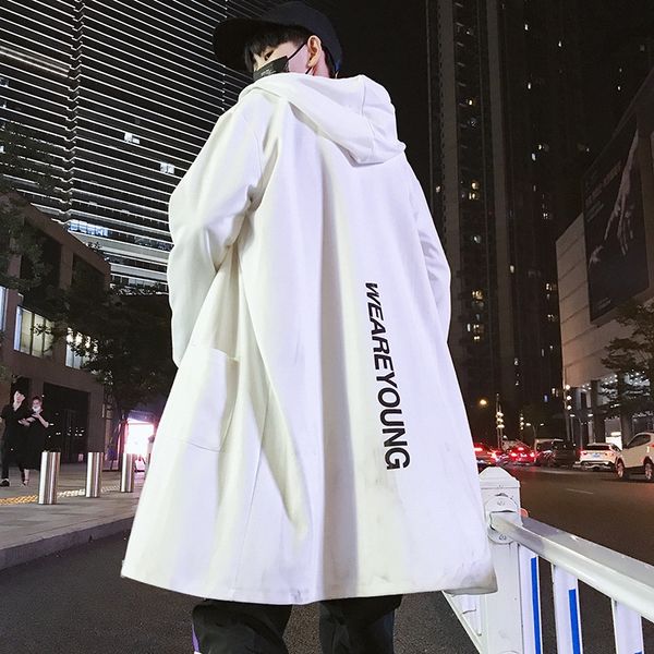 2019 autumn new men's mid-length windbreaker windbreaker trench coat couple fashion loose hooded trench coat, Tan;black
2019 autumn new men's mid-length windbreaker windbreaker trench coat couple fashion loose hooded trench coat, Tan;black