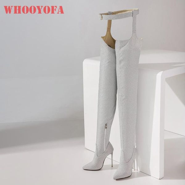 2020 winter new silver gold women stripper boots novelty super high heels lady thigh high dance shoes big size 10 43 47, Black
2020 winter new silver gold women stripper boots novelty super high heels lady thigh high dance shoes big size 10 43 47, Black