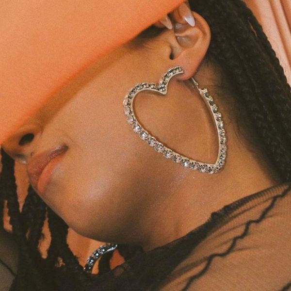 fan love-shaped rhinestone diamond-studded earrings fashionable women's super flash earrings sale, Golden
fan love-shaped rhinestone diamond-studded earrings fashionable women's super flash earrings sale, Golden