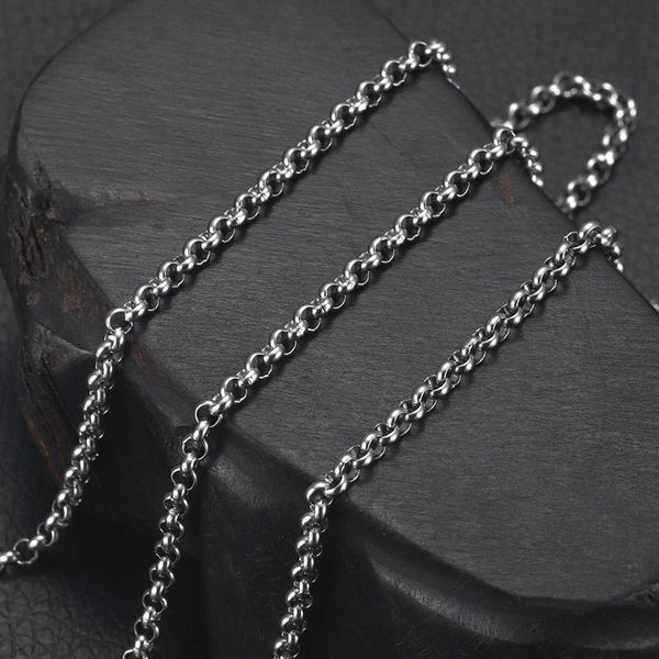 stainless steel finished chains necklace circular links rolo chain with lobster clasp steel jewelry necklaces men accessories, Silver
stainless steel finished chains necklace circular links rolo chain with lobster clasp steel jewelry necklaces men accessories, Silver