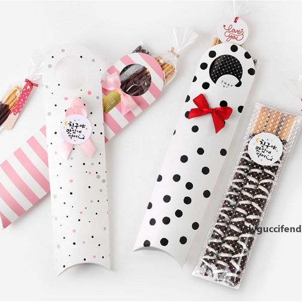 50pcs/lot gift boxes paper bags long strip cookie packing boxes festival new year christmas party gift packing printed dot heart
50pcs/lot gift boxes paper bags long strip cookie packing boxes festival new year christmas party gift packing printed dot heart