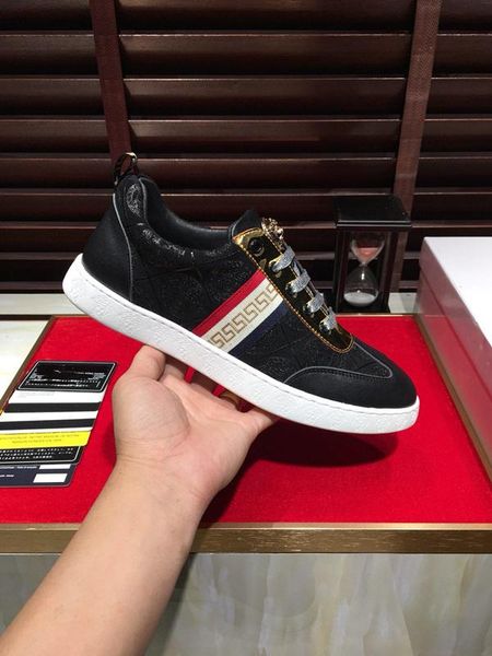2019i summer new men's printed shoes, trend with small white shoes, fashion wild sports shoes, original box packaging 38-44, Black
2019i summer new men's printed shoes, trend with small white shoes, fashion wild sports shoes, original box packaging 38-44, Black