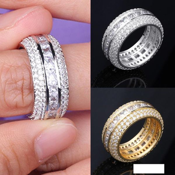 new fashion 18k gold & white gold blingbling cz cubic zirconia full set finger band ring luxury hip hop diamond jewelry ring for men & women, Silver
new fashion 18k gold & white gold blingbling cz cubic zirconia full set finger band ring luxury hip hop diamond jewelry ring for men & women, Silver