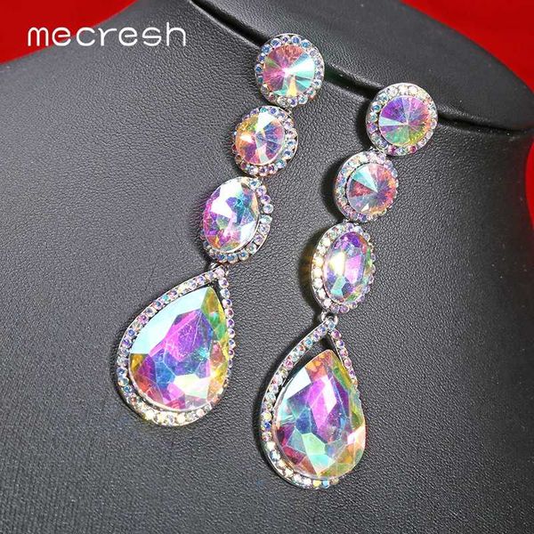 mecresh design ab crystal drop earrings for women statement teardrop summer long dangle earrings 2020 fashion jewelry meh1581, Silver
mecresh design ab crystal drop earrings for women statement teardrop summer long dangle earrings 2020 fashion jewelry meh1581, Silver