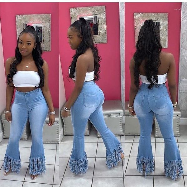 zipper fly fashion ladies pants solid color tassel womens jeans light personality skinny women designer flare, Blue
zipper fly fashion ladies pants solid color tassel womens jeans light personality skinny women designer flare, Blue