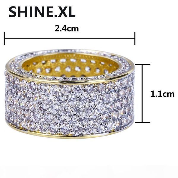 new style hip hop rock micro pave cubic zircon ring full iced out bling copper gold color rings for male jewelry, Silver
new style hip hop rock micro pave cubic zircon ring full iced out bling copper gold color rings for male jewelry, Silver