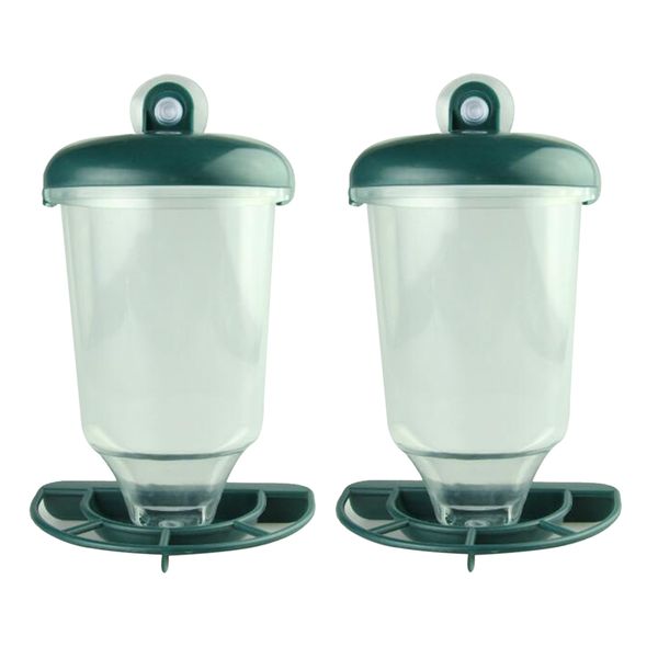 2x открытый стекло смотровое окно bird feeder автоматическая seed арахисовое всасывания up
2x открытый стекло смотровое окно bird feeder автоматическая seed арахисовое всасывания up