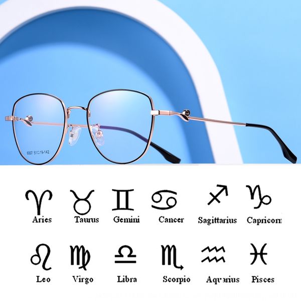 new full myopia metal glasses frame wide edge silk constellation myopia glasses frame, Silver
new full myopia metal glasses frame wide edge silk constellation myopia glasses frame, Silver