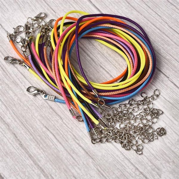 50pcs 45mm braided adjustable black leather rope wax cord diy handmade necklace pendant lobster clasp string cord jewelry chains
50pcs 45mm braided adjustable black leather rope wax cord diy handmade necklace pendant lobster clasp string cord jewelry chains