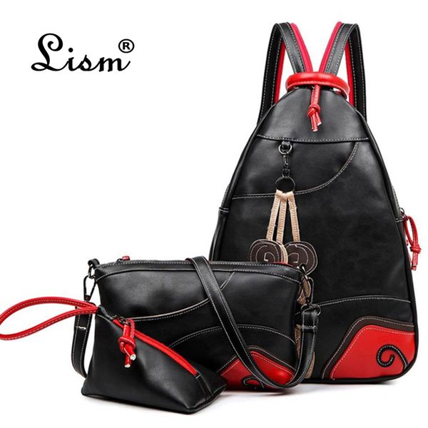 2020 new vintage fashion leaf sewing shoulder backpack three sets multifunction chest women leather backpacks designers
2020 new vintage fashion leaf sewing shoulder backpack three sets multifunction chest women leather backpacks designers